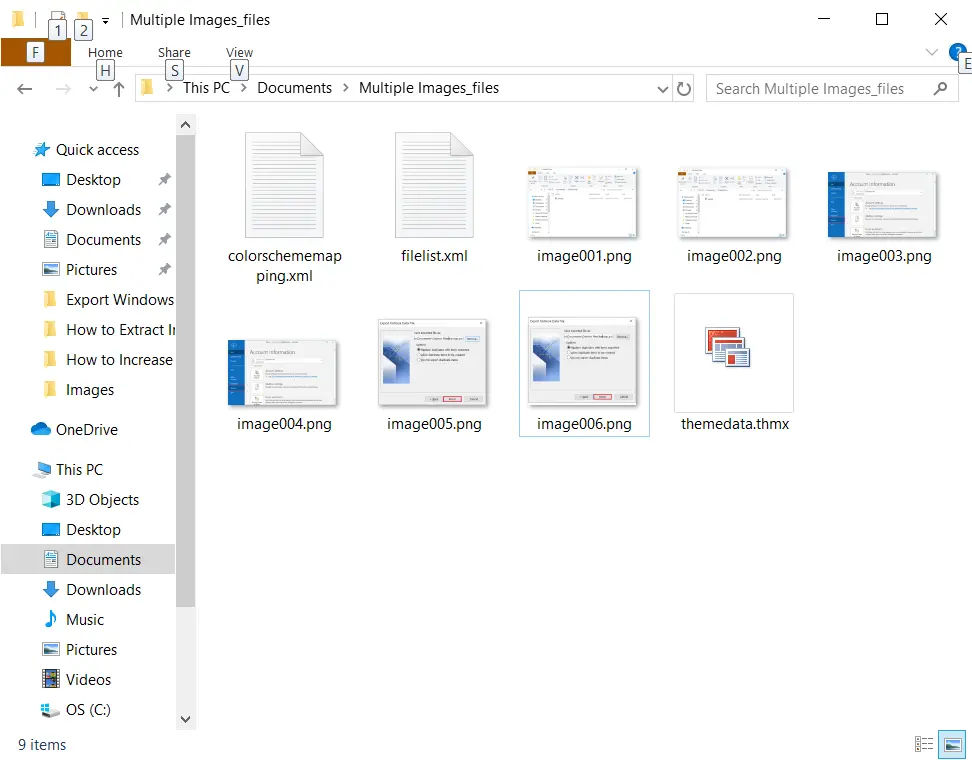 Extract Images from Outlook Emails