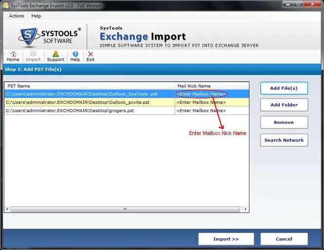 Sélectionnez Fichier PST pour ImportPreview Outlook Emails avant l'importation 