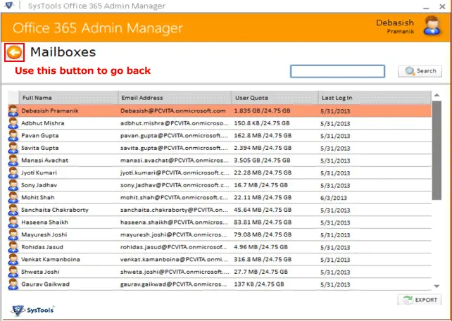 Preview All the Mailboxes of Office 365 Domain