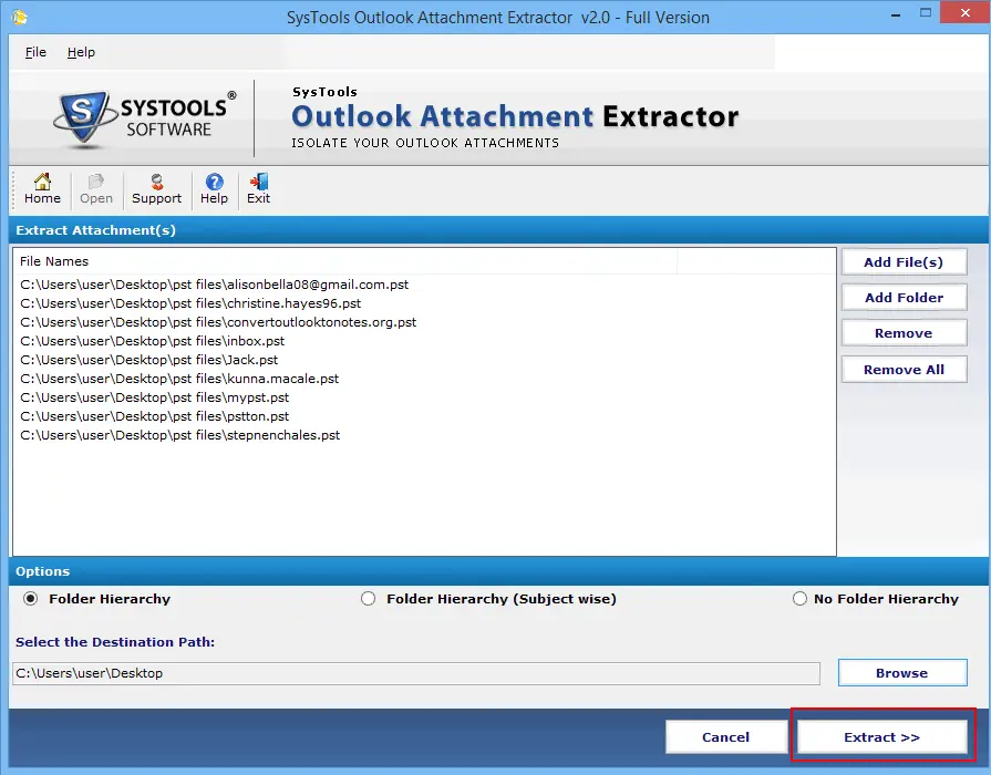 Successfully extract Outlook attachment from PST file