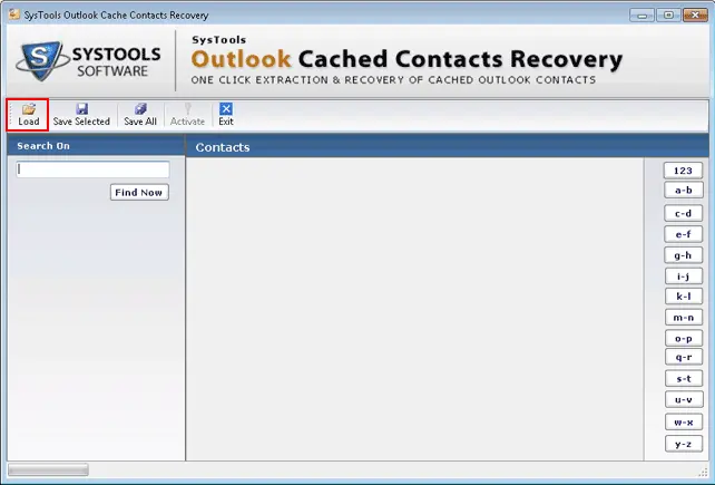 Caricamento di Outlook Contatto memorizzato nella cache